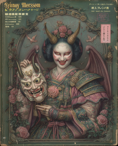 Horned oni warrior - horned,